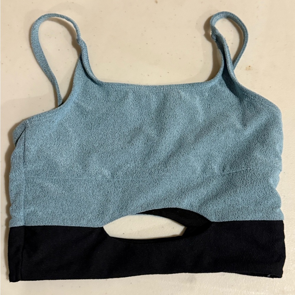 Kids' Blue and Black Sports Bra